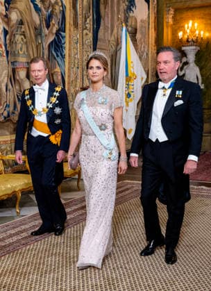 30-04-2026 Gala Princess Madeleine and Chris O Neill arriving for the galadinner at the Royal palace to mark the celebrations of King Carl Gustafs 80th birthday in Stockholm, Sweden. Â  Copyright: xPPEx
