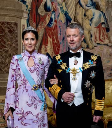 30-04-2026 Gala King Frederik and Queen Mary arriving for the galadinner at the Royal palace to mark the celebrations of King Carl Gustafs 80th birthday in Stockholm, Sweden. Â  Copyright: xPPEx