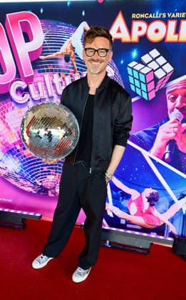 Premiere Roncalli s Apollo Variete POP Culture Marcel Schneider from QVC TV with girlfriend Frauke Düsseldorf Apollo Theater NRW Germany