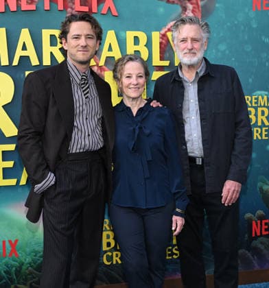˜Remarkably Bright Creatures™ Los Angeles Premiere Lewis Pullman, Bill Pullman and Tamara Hurwitz arriving to Remarkably Bright Creatures Los Angeles premiere held at the Tudum Theater on April 30, 2026 in Hollywood, CA. Hollywood Tudum Theater California USA Copyright: xLisaxOConnorx xAFF-USA.comx