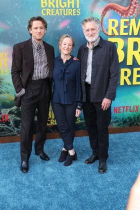 Los Angles CA Apr 30: Lewis Pullman, Tamara Hurwitz and Bill Pullman at Remarkably Bright Creatures Film Premiere, Los Angeles, California on April 30, 2026 Credit: USA  - ZUMAa123 20260430_zaa_a123_067 Copyright: xAdMediax
