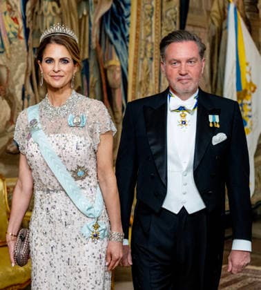 30-04-2026 Gala Princess Madeleine and Chris O Neill arriving for the galadinner at the Royal palace to mark the celebrations of King Carl Gustafs 80th birthday in Stockholm, Sweden. Â  Copyright: xPPEx