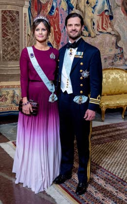 30-04-2026 GalaPrince Carl Philip and Princess Sofia arriving for the galadinner at the Royal palace to mark the celebrations of King Carl Gustafs 80th birthday in Stockholm, Sweden. Â  Copyright: xPPEx