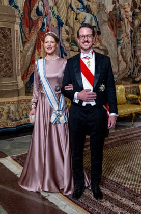 30-04-2026 Gala Philip, Hereditary Prince of Yugoslavia and his wife Princess Danica, Hereditary Princess of Serbia arriving for the galadinner at the Royal palace to mark the celebrations of King Carl Gustafs 80th birthday in Stockholm, Sweden. Â  Copyright: xPPEx