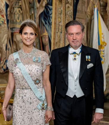 30-04-2026 Gala Princess Madeleine and Chris O Neill arriving for the galadinner at the Royal palace to mark the celebrations of King Carl Gustafs 80th birthday in Stockholm, Sweden. Â  Copyright: xPPEx