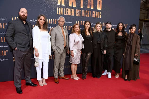 Farvah Hajab, widow of Xatar, with family members at the premiere of the ARD documentary series Xatar Ein Leben ist nicht genug at Fotografiska Berlin Berlin, 30 04 2026 Foto:xN.xKubelkax xFuturexImagex xatar_6432