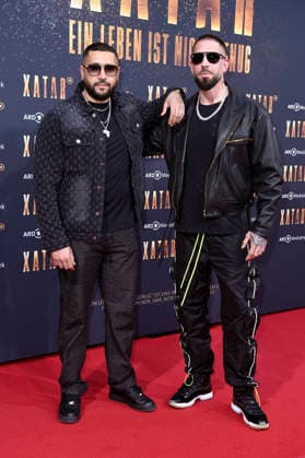 Azzi Memo and Silla at the premiere of the ARD documentary series Xatar Ein Leben ist nicht genug at Fotografiska Berlin Berlin, 30 04 2026 Foto:xN.xKubelkax xFuturexImagex xatar_6441