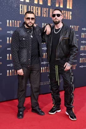 Azzi Memo and Silla at the premiere of the ARD documentary series Xatar Ein Leben ist nicht genug at Fotografiska Berlin Berlin, 30 04 2026 Foto:xN.xKubelkax xFuturexImagex xatar_6442