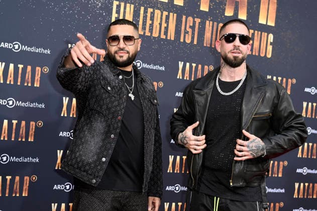 Azzi Memo and Silla at the premiere of the ARD documentary series Xatar Ein Leben ist nicht genug at Fotografiska Berlin Berlin, 30 04 2026 Foto:xN.xKubelkax xFuturexImagex xatar_6443