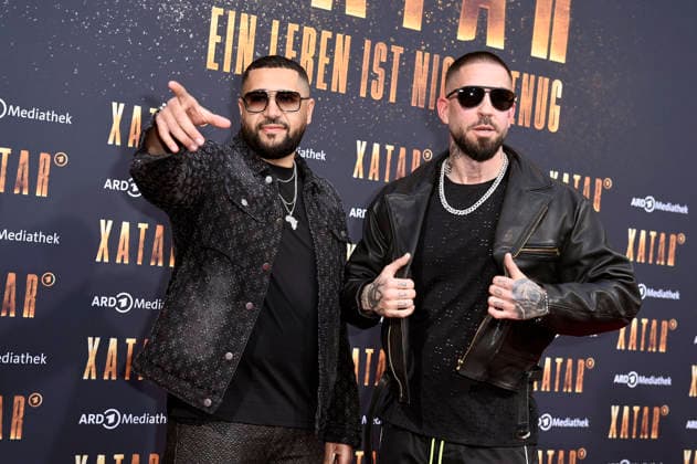 Azzi Memo and Silla at the premiere of the ARD documentary series Xatar Ein Leben ist nicht genug at Fotografiska Berlin Berlin, 30 04 2026 Foto:xN.xKubelkax xFuturexImagex xatar_6444