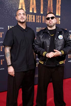 Loco Dice and BENDMA at the premiere of the ARD documentary series Xatar Ein Leben ist nicht genug at Fotografiska Berlin Berlin, 30 04 2026 Foto:xN.xKubelkax xFuturexImagex xatar_6472