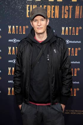 ABB XATAR Falk Schacht as a guest on the red carpet at the premiere of the ARD TV documentary series Xatar Ein Leben ist nicht Genug at Friedrichstrasse112 on April 30, 20236 in Berlin Berlin Germany