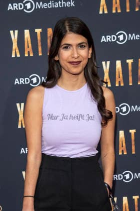 ABB XATAR Daniela Sepehri as a guest on the red carpet at the premiere of the ARD TV documentary series Xatar Ein Leben ist nicht Genug at Friedrichstrasse112 on 30 April 20236 in Berlin Berlin Germany