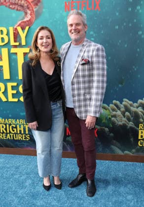 Los Angeles Premiere Of Netflix s Remarkably Bright Creatures 30 April 2026 . Los Angeles, California Peri Gilpin, Cameron Watson At Los Angeles Premiere Of Netflix s Remarkably Bright Creatures held at The Netflix Tudum Theater in Los Angeles., Credit:Sadou Faye Avalon United States, CA, Los Angeles, Netflix Tudum Theater  Copyright: xSadouxFayex xAvalonx 1095598093