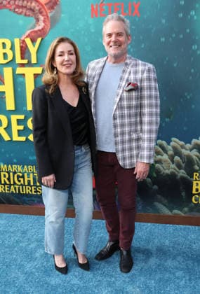 Los Angeles Premiere Of Netflix s Remarkably Bright Creatures 30 April 2026 . Los Angeles, California Peri Gilpin, Cameron Watson At Los Angeles Premiere Of Netflix s Remarkably Bright Creatures held at The Netflix Tudum Theater in Los Angeles., Credit:Sadou Faye Avalon United States, CA, Los Angeles, Netflix Tudum Theater  Copyright: xSadouxFayex xAvalonx 1095598086