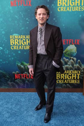 Los Angeles Premiere Of Netflix s Remarkably Bright Creatures 30 April 2026 . Los Angeles, California - Lewis Pullman At Los Angeles Premiere Of Netflix s Remarkably Bright Creatures held at The Netflix Tudum Theater in Los Angeles., Credit:Sadou Faye Avalon United States, CA, Los Angeles, Netflix Tudum Theater  Copyright: xSadouxFayex xAvalonx 1095598442