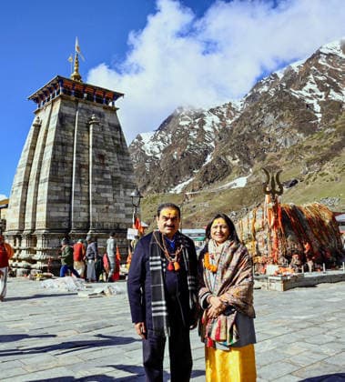 RECORD DATE NOT STATED Adani Group Chairman Gautam Adani with wife Priti Adani visits Kedarnath Dham on the occasion of his 40th marriage anniversary and World Labour Day Rudraprayag, May 01 (ANI): Adani Group Chairman Gautam Adani with wife Priti Adani visits Kedarnath Dham on the occasion of his 40th marriage anniversary and World Labour Day, in Rudraprayag on Friday. (@gautam_adani X ANI Photo) Rudraprayag Uttarakhand India Copyright: xANIx ANI_20260501034
