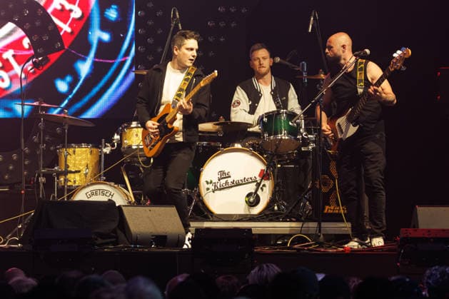 The Kickstarters, Dick Brave at event EHC Happy Weekend 2026, Rock n Roll in May on 01 05 2026 in Königsbrunn, Pharmpur Eisarena Bayern Germany