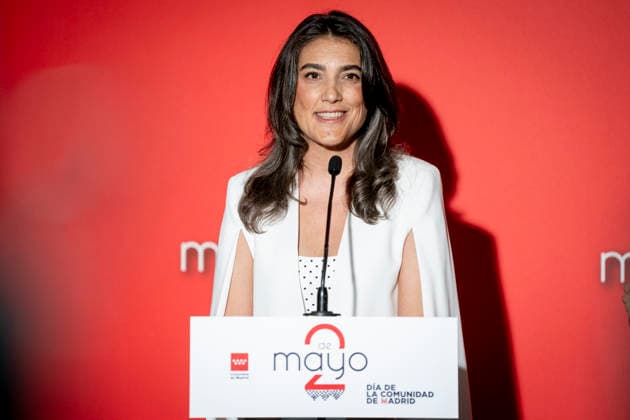 Presentation of the Grand Crosses of the Order of Dos de Mayo The spokesperson for Más Madrid in the Assembly of Madrid, Manuela Bergerot, during the presentation of the Grand Crosses of the Order of Dos de Mayo, at the Puerta del Sol in Madrid, on May 2, 2026, in Madrid Spain The Governing Council of the Community of Madrid awards the Grand Cross of the Order of Dos de Mayo to 14 personalities, institutions and social entities in recognition of their professional careers, solidarity and example 02 MAY 2026 A Pé Espana  Copyright: xA.xPÃ rezxMecax 7492162