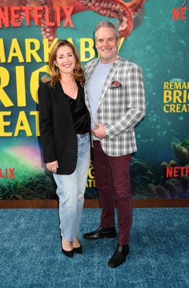 Los Angeles Premiere Of Netflix s Remarkably Bright Creatures - Arrivals LOS ANGELES, CALIFORNIA - APRIL 30: (L-R) Peri Gilpin and Cameron Watson attend the Los Angeles Premiere of Netflix s Remarkably Bright Creatures at the Netflix Tudum Theater on April 30, 2026 in Los Angeles, California., Credit:Jeffrey Mayer Avalon United States, CA, Los Angeles, Netflix Tudum Theater  Copyright: xJeffreyxMayerx xAvalonx 1095836980