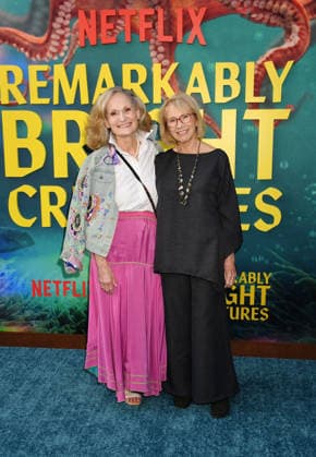 Los Angeles Premiere Of Netflix s Remarkably Bright Creatures - Arrivals LOS ANGELES, CALIFORNIA - APRIL 30: (L-R) Beth Grant and Kathy Baker attend the Los Angeles Premiere of Netflix s Remarkably Bright Creatures at the Netflix Tudum Theater on April 30, 2026 in Los Angeles, California., Credit:Jeffrey Mayer Avalon United States, CA, Los Angeles, Netflix Tudum Theater  Copyright: xJeffreyxMayerx xAvalonx 1095839791