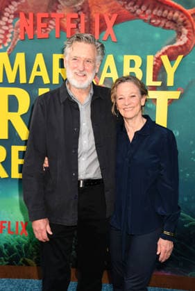 Los Angeles Premiere Of Netflix s Remarkably Bright Creatures - Arrivals LOS ANGELES, CALIFORNIA - APRIL 30: (L-R) Bill Pullman and Tamara Hurwitz attend the Los Angeles Premiere of Netflix s Remarkably Bright Creatures at the Netflix Tudum Theater on April 30, 2026 in Los Angeles, California., Credit:Jeffrey Mayer Avalon United States, CA, Los Angeles, Netflix Tudum Theater  Copyright: xJeffreyxMayerx xAvalonx 1095841868