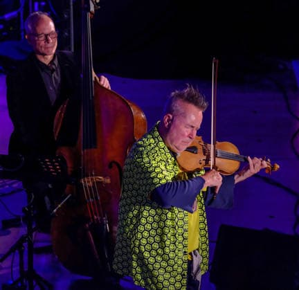 Nigel Kennedy. Cheltenham Jazz Festival. Cheltenham UK. 1 May 2026. B5776. Cheltenham Jazz Festival.Violin Virtuoso Nigel Kennedy celebrating his 70th birthday with Alec Dankworth, son of Johnny Dankworth & Cleo Lane. Entertaining a sell out Cheltenham T Nigel Kennedy. Cheltenham Jazz Festival. Cheltenham UK. 1 May 2026. B5776. Cheltenham Jazz Festival.Violin Virtuoso Nigel Kennedy celebrating his 70th birthday with Alec Dankworth, son of Johnny Dankworth & Cleo Lane. Entertaining a sell out Cheltenham Town audience., Credit:Charlie Bryan Avalon  Copyright: xCharliexBryanx xAvalonx 1095850050