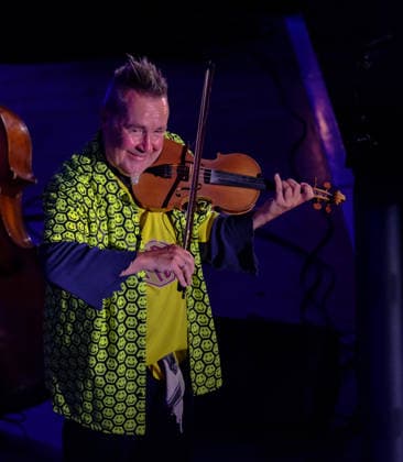 Nigel Kennedy. Cheltenham Jazz Festival. Cheltenham UK. 1 May 2026. B5776. Cheltenham Jazz Festival.Violin Virtuoso Nigel Kennedy celebrating his 70th birthday with Alec Dankworth, son of Johnny Dankworth & Cleo Lane. Entertaining a sell out Cheltenham T Nigel Kennedy. Cheltenham Jazz Festival. Cheltenham UK. 1 May 2026. B5776. Cheltenham Jazz Festival.Violin Virtuoso Nigel Kennedy celebrating his 70th birthday with Alec Dankworth, son of Johnny Dankworth & Cleo Lane. Entertaining a sell out Cheltenham Town audience., Credit:Charlie Bryan Avalon  Copyright: xCharliexBryanx xAvalonx 1095850104