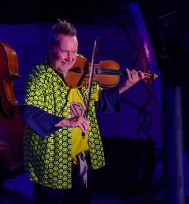 Nigel Kennedy. Cheltenham Jazz Festival. Cheltenham UK. 1 May 2026. B5776. Cheltenham Jazz Festival.Violin Virtuoso Nigel Kennedy celebrating his 70th birthday with Alec Dankworth, son of Johnny Dankworth & Cleo Lane. Entertaining a sell out Cheltenham T Nigel Kennedy. Cheltenham Jazz Festival. Cheltenham UK. 1 May 2026. B5776. Cheltenham Jazz Festival.Violin Virtuoso Nigel Kennedy celebrating his 70th birthday with Alec Dankworth, son of Johnny Dankworth & Cleo Lane. Entertaining a sell out Cheltenham Town audience., Credit:Charlie Bryan Avalon  Copyright: xCharliexBryanx xAvalonx 1095850113