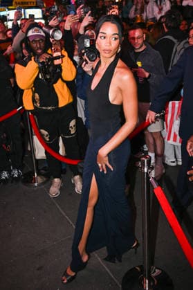 Laura Harrier Arrivals and exits at Vogues Pre Met Gala Party at Madame Tussauds in Times Square in New York City, NY, USA, May 1, 2026 Gedeon Taieb Bestimage Celebs attending Vogues Pre Met Gala Party at Madame Tussauds in Times Square, New York New York Etats Unis  Copyright: xGedeonxTaiebx xBestimagexGedeonxTaiebx xBestimagex