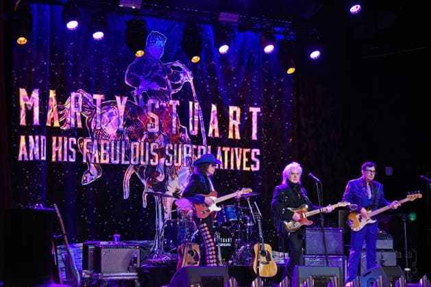Kenny Vaughan, Marty Stuart, Chris Scruggs on stage for Marty Stuart and His Fabulous Superlatives in Concert, Variety Playhouse, Atlanta, GA, May 02, 2026. Photo By: Derek Storm Everett Collection Marty Stuart and His Fabulous Superlatives in Concert PUBLICATIONXNOTxINxCANxCHNxFRAxITAxJPNxNORxPOLxRUSxESPxUKxUSA
