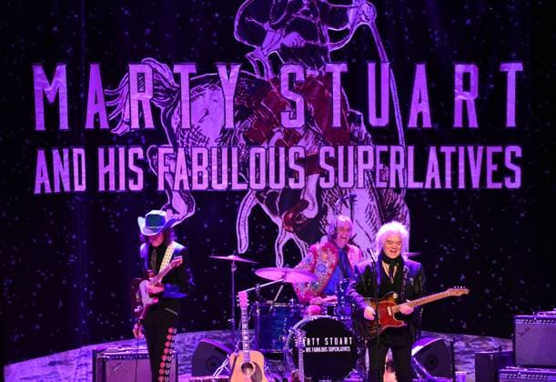 Kenny Vaughan, Harry Stinson, Marty Stuart on stage for Marty Stuart and His Fabulous Superlatives in Concert, Variety Playhouse, Atlanta, GA, May 02, 2026. Photo By: Derek Storm Everett Collection Marty Stuart and His Fabulous Superlatives in Concert PUBLICATIONXNOTxINxCANxCHNxFRAxITAxJPNxNORxPOLxRUSxESPxUKxUSA