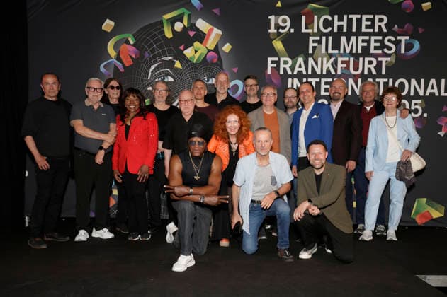 Precious Wilson, Oliver Schwehm and Ingrid Milli Segieth with protagonists and team at the premiere of the ARD documentary Boney M Disco Macht Legende at the 19 Lichter Filmfest Frankfurt International 2026 at the Massif E cinema in Frankfurt am Main, 02 05 2026 Foto:xP.xBackx xFuturexImagex boney_6501
