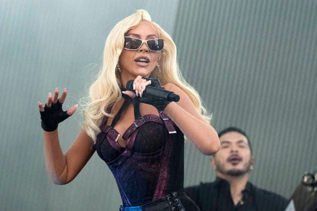 Christina Aguilera live at the Top of the Mountain Closing Concert 2026 on the Ischgl Stage on the Idalp Ischgl, 02 05 2026 Foto:xP.xFrauchigerx xFuturexImagex aguilera_6518