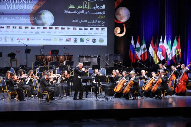 Symphonic music Germany, Czech Republic Czech conductor Jan Talich leads the South Bohemian Philharmonic Orchestra Czech Republic during the 15th International Festival of Symphonic Music at the Opera dAlger, Algeria, May 3, 2026 The festival runs from April 30 to May 7 and brings together 21 participating countries, the Czech Republic being the guest of honor Photo By Billel Bensalem APP Alger Algeria Copyright: xAlgÃ riexPressexPhotosxAPPxBillelxBensalemx xAPPx IMG_0985