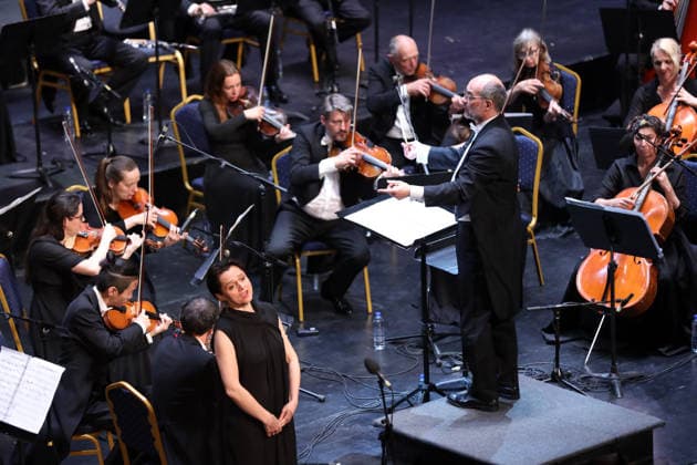 Symphonic music Germany, Czech Republic Czech conductor Jan Talich leads the South Bohemian Philharmonic Orchestra Czech Republic during the 15th International Festival of Symphonic Music at the Opera dAlger, Algeria, May 3, 2026 The festival runs from April 30 to May 7 and brings together 21 participating countries, the Czech Republic being the guest of honor Photo By Billel Bensalem APP Alger Algeria Copyright: xAlgÃ riexPressexPhotosxAPPxBillelxBensalemx xAPPx IMG_1051