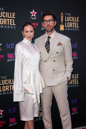 41st Annual Lucille Lortel Awards 03 May 2026 - New York, New York - Emily Blunt, John Krasinski. 41st Annual Lucille Lortel Awards held at NYU Skirball Center. Photo Credit: Christopher Smith AdMedia New York New York United States EDITORIAL USE ONLY  Copyright: xx ChristopherxSmithx admphotostwo986555