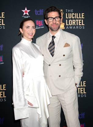 2026 Lucille Lortel Awards Featuring: Emily Blunt, John Krasinski Where: New York, New York, United States When: 04 May 2026 Credit: Janet Mayer INSTARimages.com EDITORIAL USE ONLY. NOT FOR USE BY NEWSPAPERS BASED IN THE UK. Copyright: xx instar55661273