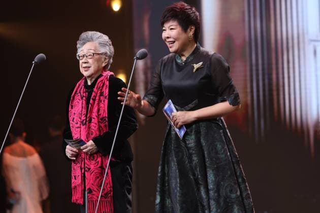 BEIJING, CHINA - MAY 03: Professor Huang Huilin, founder of the Beijing College Student Film Festival, attends the award ceremony of the 33rd College Student Film Festival on May 3, 2026 in Beijing, China.  Copyright: xVCGx 111638931326