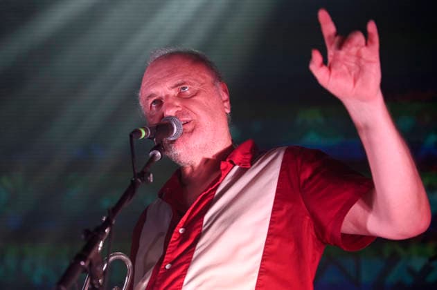 Michel Ochowiak from Les NÃ gresses Vertes live at a concert of their Zobi Tour at the Fabrik Hamburg, 03 05 2026 Foto:xR.xKeuntjex xFuturexImagex negresses_6521