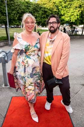 ABB HASEPREMIERE Caterina Pogorzelski and Steven Peisner as guests at the premiere of Es ist nur eine Phase Hase at the Komoedie am Kurfuerstendamm in the Ernst Reuter Saal a, 03 05 2026 in Berlin Berlin Germany
