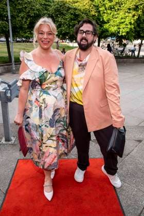 ABB HASEPREMIERE Caterina Pogorzelski and Steven Peisner as guests at the premiere of Es ist nur eine Phase Hase at the Komoedie am Kurfuerstendamm in the Ernst Reuter Saal a, 03 05 2026 in Berlin Berlin Germany