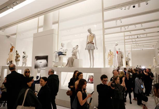 Guests tour the fashion creations on display at the press preview for the 2026 Met Gala celebrating Costume Art at The Metropolitan Museum of Art on Monday, May 4, 2026 in New York City. Costume Art was curated by Andrew Bolton, Curator in Charge, and The Costume Institute s first exhibition in The Met s new, nearly 12,000-square-foot galleries adjacent to the Great Hall which displays The Costume Institute s annual spring exhibition.  NYP202605043024 JOHNxANGELILLO