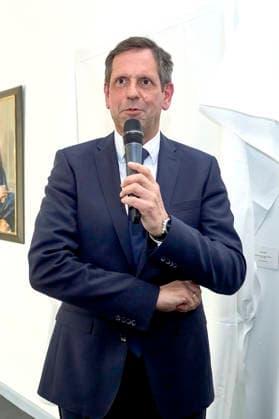 Olaf Lies at the unveiling of the portrait of former Minister President Stephan Weil in the ancestral gallery of the State Chancellery of Lower Saxony in Hanover, 04 05 2026 Foto:xU.xStammx xFuturexImagex weil_6501