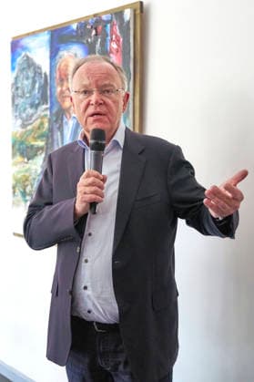 Stephan Weil at the unveiling of his portrait in the ancestral gallery of the State Chancellery of Lower Saxony Hanover, 04 05 2026 Foto:xU.xStammx xFuturexImagex weil_6513