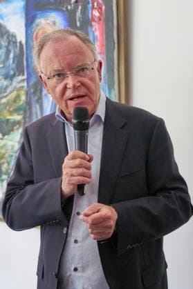 Stephan Weil at the unveiling of his portrait in the ancestral gallery of the State Chancellery of Lower Saxony Hanover, 04 05 2026 Foto:xU.xStammx xFuturexImagex weil_6514