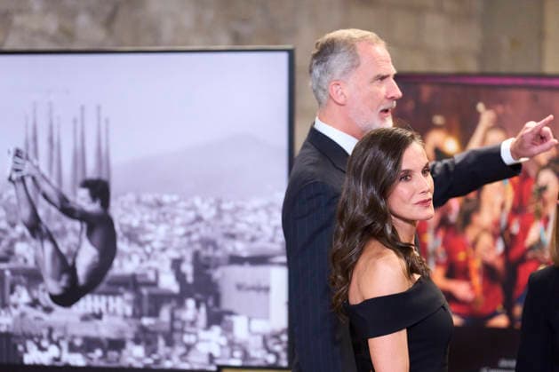 04-05-2026 Barcelona Queen Letizia and King Felipe attend the 50th anniversary of the El Pais newspaper at the Maritime museum in Barcelona. No Spain Â  Copyright: xPPEx