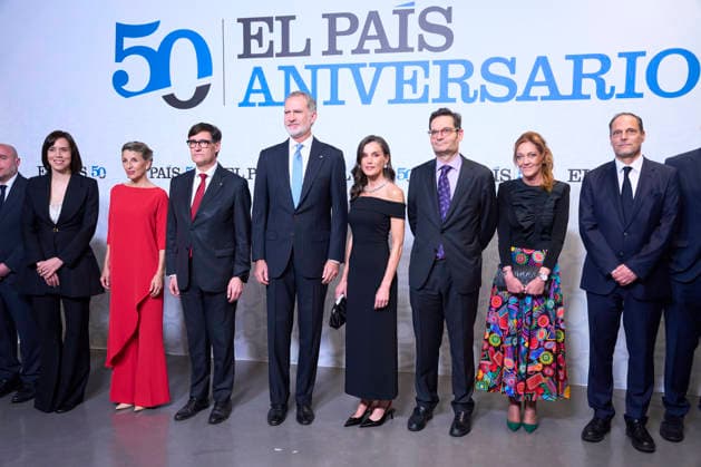 04-05-2026 Barcelona Queen Letizia and King Felipe attend the 50th anniversary of the El Pais newspaper at the Maritime museum in Barcelona. No Spain Â  Copyright: xPPEx