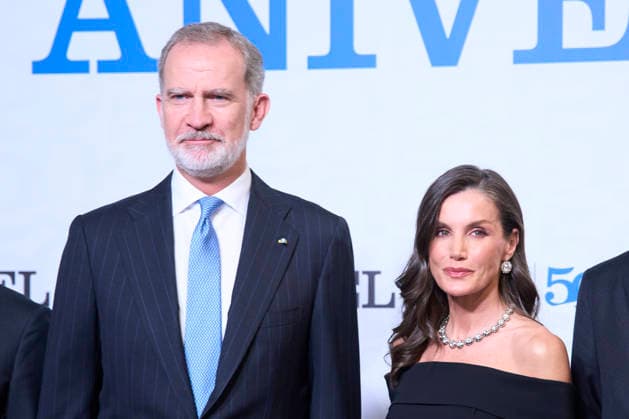 04-05-2026 Barcelona Queen Letizia and King Felipe attend the 50th anniversary of the El Pais newspaper at the Maritime museum in Barcelona. No Spain Â  Copyright: xPPEx