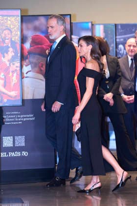 04-05-2026 Barcelona Queen Letizia and King Felipe attend the 50th anniversary of the El Pais newspaper at the Maritime museum in Barcelona. No Spain Â  Copyright: xPPEx
